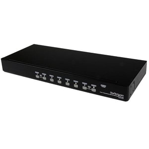 StarTech.com 8 Port 1U Rackmount USB PS/2 KVM Switch with OSD - Control up to 8 USB or PS/2-connected computers from one k