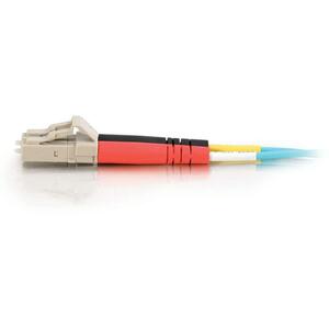 C2G-5m LC-LC 10Gb 50/125 OM3 Duplex Multimode Fiber Optic Cable (Plenum-Rated) - Aqua - Fiber Optic for Network Device - L