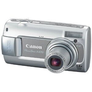 Canon PowerShot A470 7.1 Megapixel Compact Camera - Grey - 6.4 cm (2.5")LCD - 3.4x Optical Zoom - 4x Digital Zoom - 3072 x