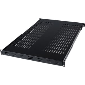 StarTech 1U 19.5 to 38in Adjustable Mounting Depth Vented Rack Mount Shelf, 175lbs / 80kg, 27.5in Deep, TAA - Add a sturdy