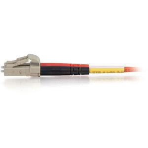 C2G-2m LC-LC 50/125 OM2 Duplex Multimode Fiber Optic Cable (Plenum-Rated) - Red - Fiber Optic for Network Device - LC Male