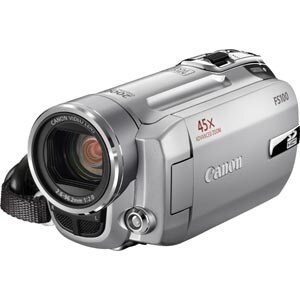 Canon FS100 Digital Camcorder - 6.9 cm (2.7") LCD Screen - 1/6" CCD - Garnet Wine - 16:9 - 0.8 Megapixel Image - 0.7 Megap