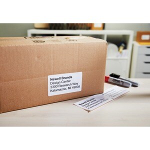 Dymo LabelWriter Large Shipping Labels - 2 5/16" Width x 4" Length - Rectangle - Direct Thermal - White - 300 / Roll - 300