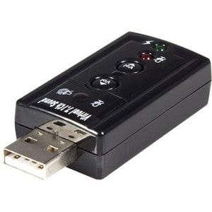 StarTech.com USB audio adapter - virtual 7.1 - external sound card - stereo audio - Turn a USB port into a virtual 7.1 cha
