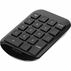 Targus Wireless Stow & Go Numeric Keypad - Wireless Connectivity - 33 ft (10058.40 mm) - USB Interface - Black, Gray