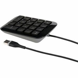 Targus AKP10EU Keypad - Cable Connectivity - USB Interface - Black, Grey - Windows XP, Windows Vista, Windows 7, Windows 8