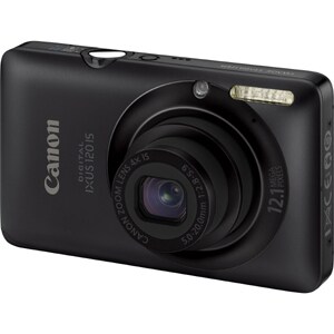 Canon Digital IXUS 120 IS 12.1 Megapixel Compact Camera - Black - 6.9 cm (2.7")LCD - 4x Optical Zoom - 4x Digital Zoom - 4
