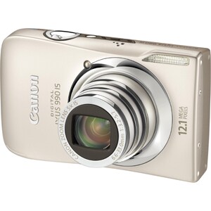 Canon Digital IXUS 990 IS 12.1 Megapixel Compact Camera - Silver - 7.6 cm (3")LCD - 5x Optical Zoom - 4x Digital Zoom - 40