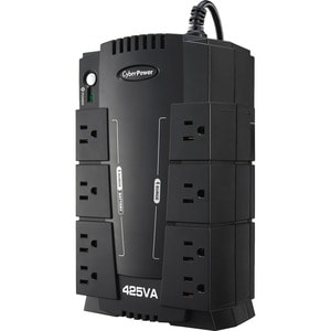CyberPower Standby CP425SLG 425 VA Desktop UPS - Desktop - 8 Hour Recharge - 2 Minute Stand-by - 110 V AC Input - 120 V AC