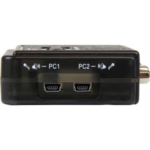 StarTech.com 2 Port USB KVM Kit with Cables and Audio Switching - KVM / audio switch - USB - 2 ports - 1 local user - 2 Co