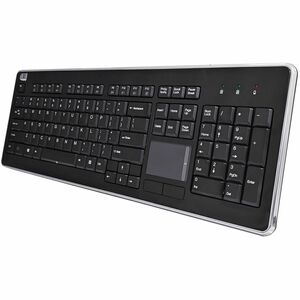 Adesso Wireless Desktop Touchpad Keyboard - Wireless Connectivity - RF - 30 ft - 2.40 GHz - USB Interface - 104 Key On/Off