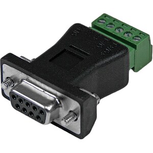 StarTech.com RS422 RS485 Serial DB9 to Terminal Block Adapter - Convert an RS-422 or RS-485 DB 9 male serial connector to 