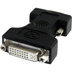 StarTech.com DVI to VGA Cable Adapter - Black - F/M - Use your DVI-I Display with a VGA video card - DVI to VGA - dvi to v