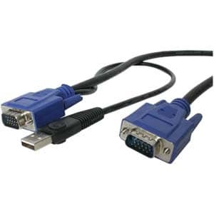 StarTech.com StarTech.com 2-in-1 - Video / USB cable - 4 pin USB Type A, HD-15 (M) - HD-15 (M) - 3.05 m - 10ft KVM Cable -