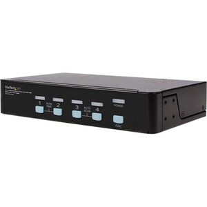 StarTech.com 4 Port High Resolution USB DVI Dual Link KVM Switch with Audio - 4 Computer(s) - 1 Local User(s) - WQXGA - 25