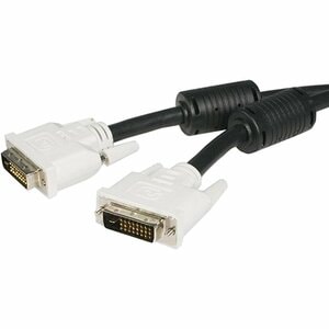 StarTech.com 5m DVI-D Dual Link Cable - Male to Male DVI-D Digital Video Monitor Cable - 25 pin DVI-D Cable M/M Black 5 Me