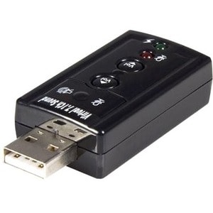 StarTech.com USB audio adapter - virtual 7.1 - external sound card - stereo audio - Turn a USB port into a virtual 7.1 cha