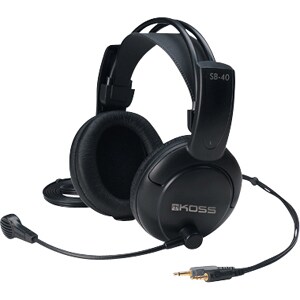 Koss SB40 Headset - Stereo - Mini-phone (3.5mm) - Wired - 120 Ohm - 20 Hz - 20 kHz - Over-the-head - Binaural - Ear-cup - 