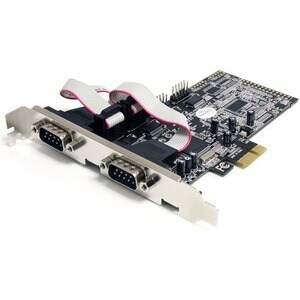 StarTech.com Carte PCI Express avec 4 Ports DB-9 RS232 - Adaptateur PCIe Série - UART 16550 - PCI Express x1 - PC - 4 x No