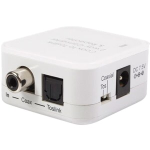 StarTech.com Two Way Digital Coax to Toslink Optical Audio Converter Repeater - 1 x RCA Audio Female, 1 x Toslink Digital 
