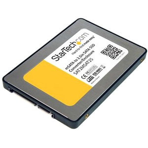 StarTech.com 2.5in SATA to Mini SATA SSD Adapter Enclosure - 1 x Total Bay - 1 x 2.5 Bay - Serial ATA