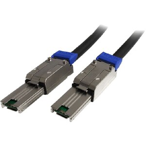 StarTech.com 1m External Mini SAS Cable - Serial Attached SCSI SFF-8088 to SFF-8088 - 2x SFF-8088 (M) - 1 meter, Black - C