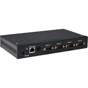 Brainboxes 4 Port RS232 Ethernet to Serial Adapter - Wall-mountable, DIN Rail Mountable - TAA Compliant