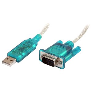 StarTech.com USB 2.0 auf Seriell Adapter Kabel - USB zu RS232 / DB9 Konverter 0,9m - Anschluss 1: USB A, Stecker - Schwarz