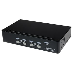 StarTech.com 4 Port VGA USB KVM Switch mit Hub - Professioneller VGA KVM Umschalter - 4 Computer - 1 Lokaler Benutzer(n) -