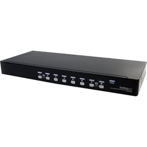 StarTech.com 8 Port Rackmount USB VGA KVM Switch - 8-fach VGA Umschalter mit Audio - 8 Computer - 1920 x 1440 - 2 x USB - 