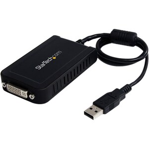 StarTech.com USB auf DVI Video Adapter - Externe Multi Monitor Grafikkarte - 1920x1200 - 1920 x 1200 Supported - Schwarz