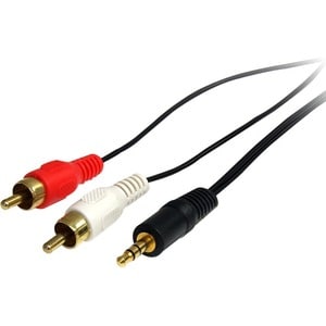 StarTech.com Cavo audio stereo 91 cm - 3,5 mm maschio a 2 maschi RCA - Cable for Dispositivo audio, iPod, Lettore MP3, Ric