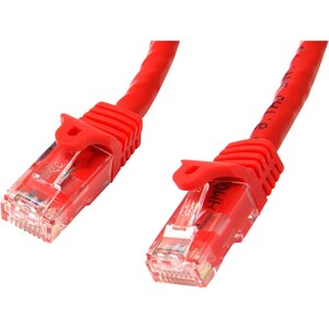 StarTech.com 15m Red Gigabit Snagless RJ45 UTP Cat6 Patch Cable - 15 m Patch Cord - Cat 6 Patch Cable - 1 x RJ-45 Male Net