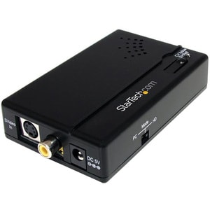 StarTech.com Composite and S-Video to HDMIÂ® Converter with Audio - Functions: Signal Conversion - PAL, NTSC - HDMI - S-Vi