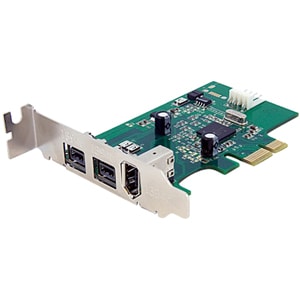 StarTech.com Adaptador Tarjeta FireWire PCI-Express Bajo Perfil de 2 Puertos F/W 800 y 1 Puerto F/W 400 - 3 Total puerto(s