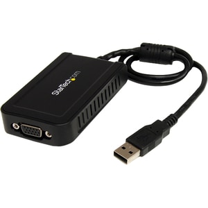 StarTech.com Adaptador de Video Externo USB a VGA - Tarjeta de Video Externa Cable 1920x1200 - 1920 x 1200 Supported - Gris