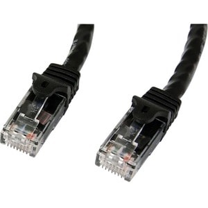 StarTech.com 5m Black Gigabit Snagless RJ45 UTP Cat6 Patch Cable - 5 m Patch Cord - 5m Cat 6 Patch Cable - 1 x RJ-45 Male 