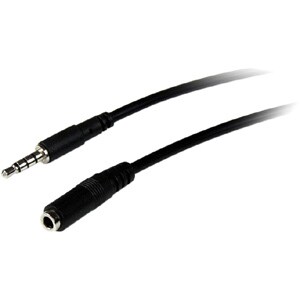 StarTech.com 2m 3.5mm 4 Position TRRS Headset Extension Cable - M/F - 1 x Mini-phone Male Audio - 1 x Mini-phone Female Au