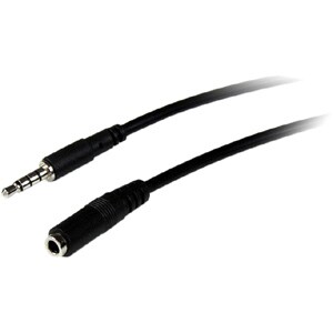 StarTech.com Cavo di prolunga 2 m per auricolari TRRS a 4 posizioni da 3,5 mm - M/F - Cable for Cuffia, Cuffie, iPhone, Te