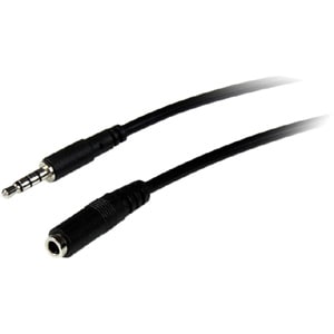 StarTech.com Câble d'extension de casque TRRS 4 positions 3,5 mm 2 m - M/F - Cable for Casque, Casque, iPhone, Téléphone p