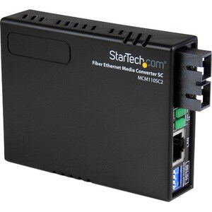 StarTech.com 10/100 Mbit/s Ethernet LWL / Glasfaser Multimode Medienkonverter SC 2km - 2 Anschluss(e) - 1 x Netzwerk (RJ-4