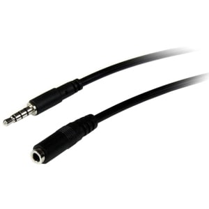 StarTech.com 1m 3.5mm 4 Position TRRS Headset Extension Cable - M/F - audio Extension Cable for iPhone - Cable for Audio D