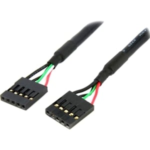 StarTech.com 24in Internal 5 pin USB IDC Motherboard Header Cable F/F - 1 x IDC Female USB Header - 1 x IDC Female USB Hea