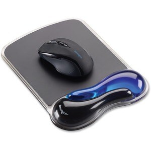 Kensington Duo Gel 62401 Mouse Pad - x 184.2 mm x 241.3 mm Dimension - Black & Blue - 1 Each