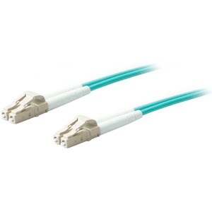 AddOn 2m LC (Male) to LC (Male) Aqua OM4 Duplex Fiber OFNR (Riser-Rated) Patch Cable - 100% compatible and guaranteed to w