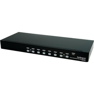 StarTech.com 8 Port 1U Rackmount DVI USB KVM Switch - 8 Computer(s) - WUXGA - 1920 x 1200 - 10 x USB - 9 x DVI - 1U - Rack