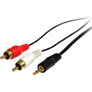 StarTech.com - Stereo Audio cable - RCA (M) - mini-phone stereo 3.5 mm (M) - 0.91 m - Cable for Audio Device, iPod, MP3 Pl