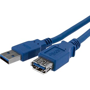 StarTech.com 1 m SuperSpeed USB 3.0 Verlängerungskabel - Stecker/ Buchse - Blau - 5 Gbit/s - Verlängerungskabel - Abschirm