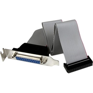 StarTech.com Cavo adattatore per porta parallela 40 cm a basso profilo con staffa - DB25 (F) a IDC26 - Cable for Scheda Ma