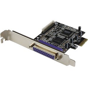 StarTech.com 2 Port PCI Express / PCI-e Parallel Adapter Card â€" IEEE 1284 with Low Profile Bracket - PCI Express x1 - PC